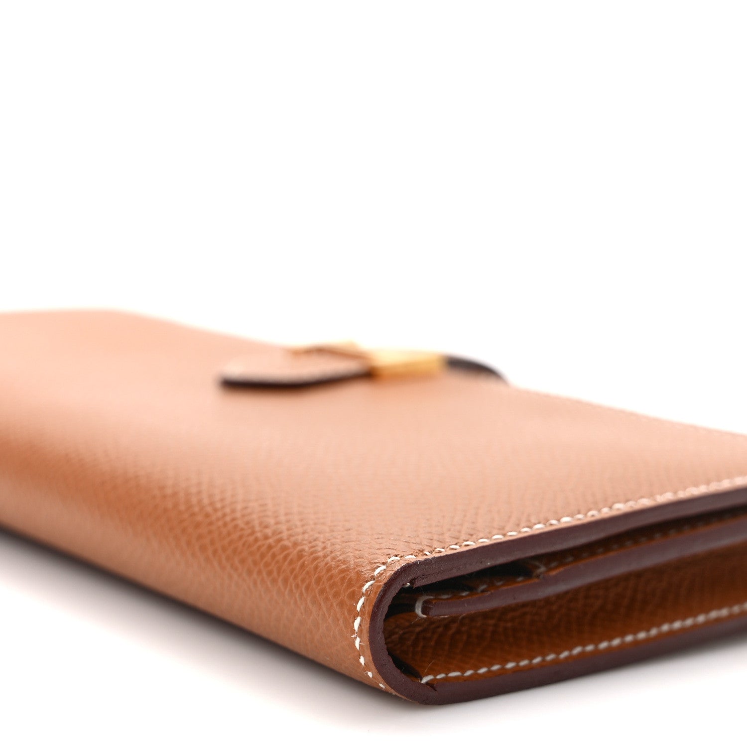 Hermes Epsom Bearn Gusset Wallet Gold 8 of 8