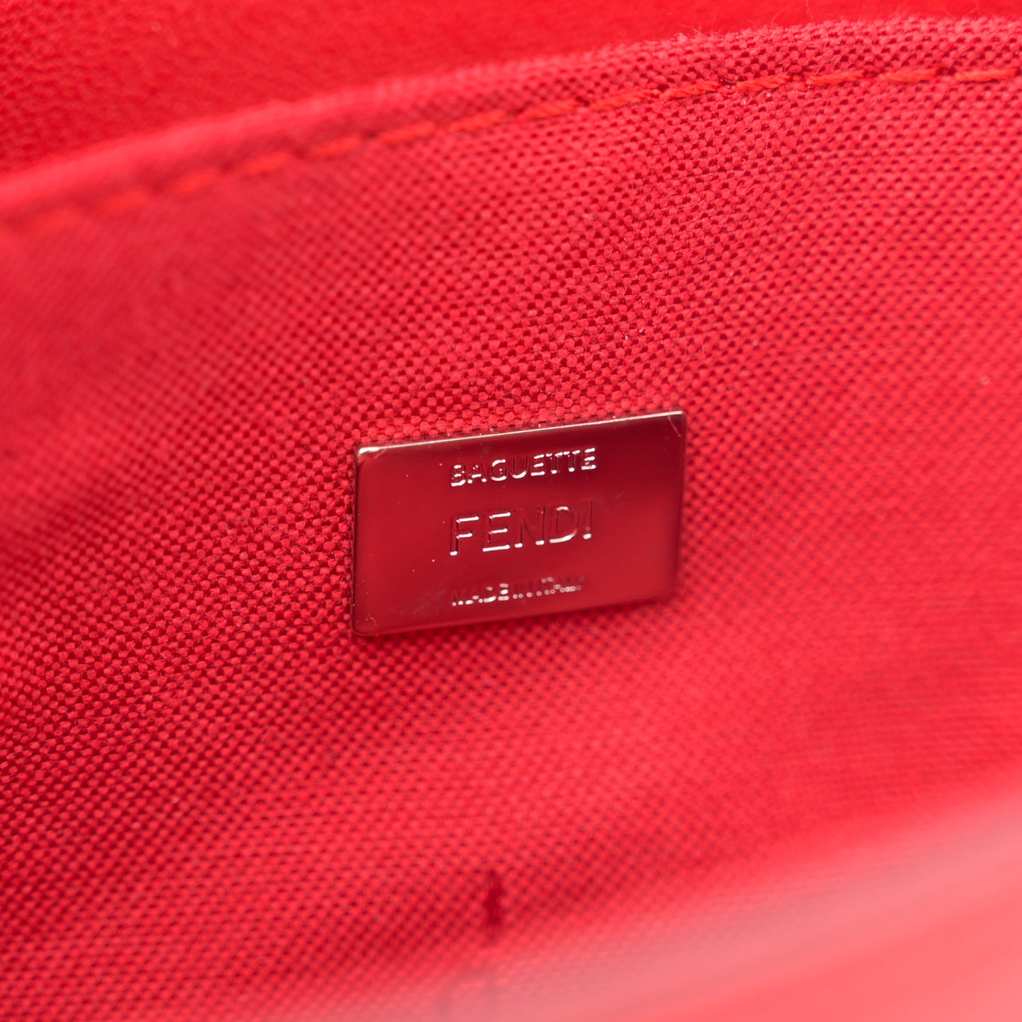 Shiny Nappa Micro Baguette Rosso