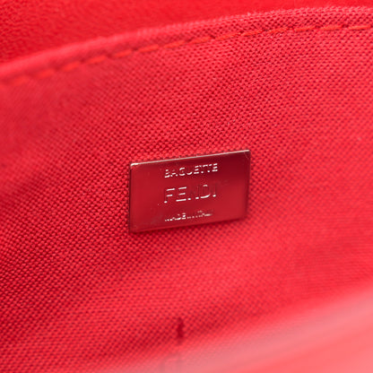 Fendi Shiny Nappa Micro Baguette Rosso 5 of 12