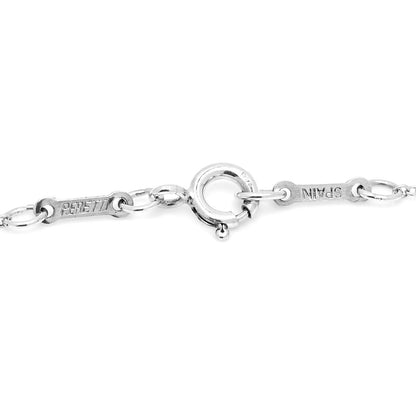 Tiffany Sterling Silver 16mm Elsa Peretti Open Heart Pendant Necklace 4 of 5