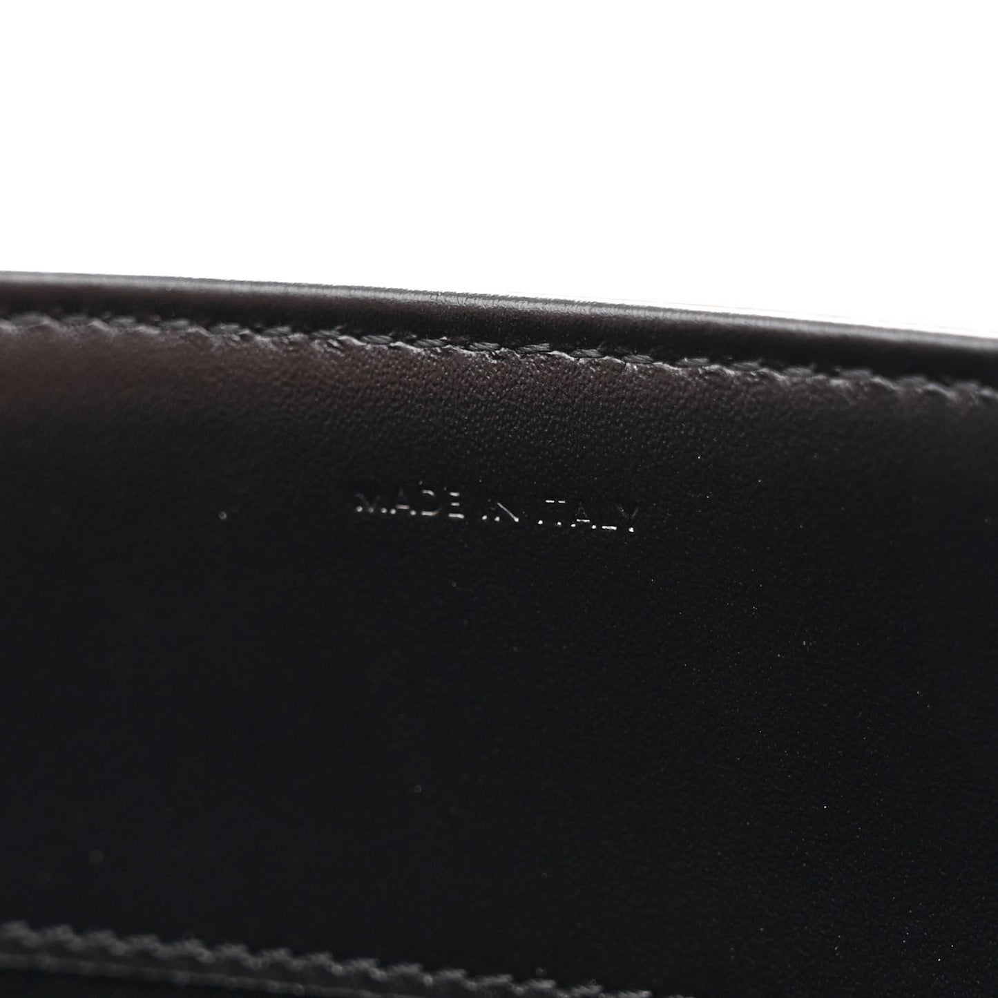 Satinated Calfskin Small 16 Top Handle Bag Black