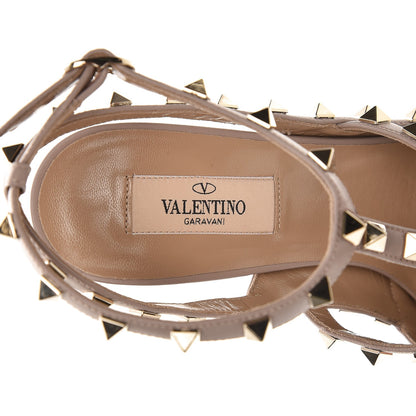 Valentino Garavani Nappa Rockstud Ankle Strap Pumps 40 Poudre 6 of 9