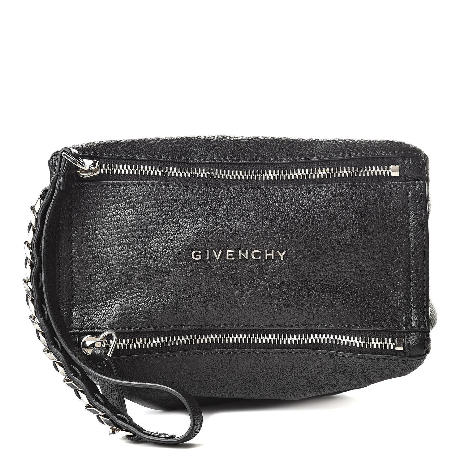 Givenchy Sugar Goatskin Pandora Wristlet Black 1 of 9