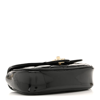 Chanel Patent Calfskin Quilted Mini Clutch Black 4 of 10