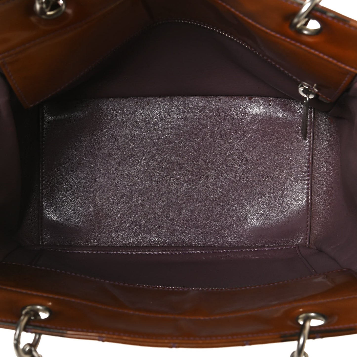Patent Petit Timeless Shopping Tote PTT Brown