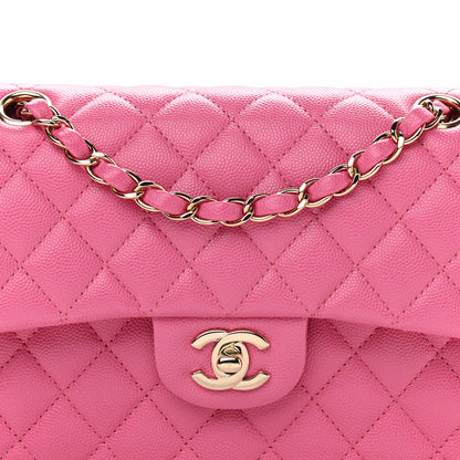 Chanel Caviar Quilted Small Double Flap Pink 8 of 10