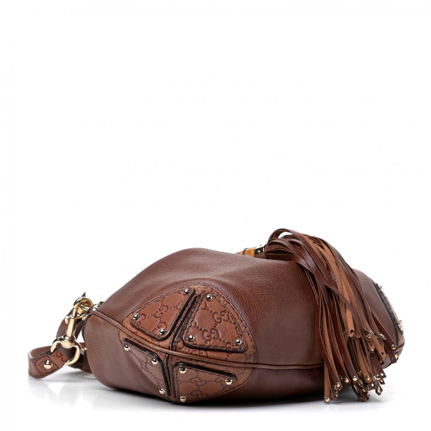 Calfskin Medium Indy Top Handle Bag Brown