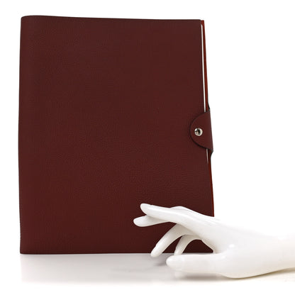 Hermes Togo Ulysse GM Notebook Cover Rouge H 2 of 6