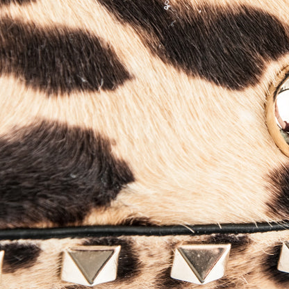 Valentino Garavani Calf Hair Leopard Print Mini Rockstud Tote Leopard 8 of 9