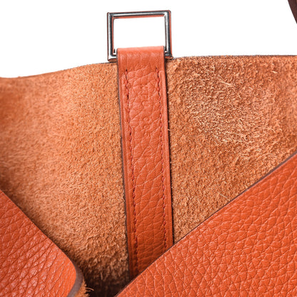 Hermes Taurillon Clemence Picotin Lock 22 MM Terre Battue 7 of 10