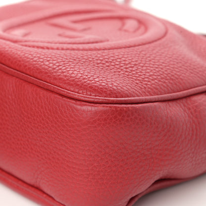 Gucci Pebbled Calfskin Small Soho Disco Bag Tabasco Red 10 of 21