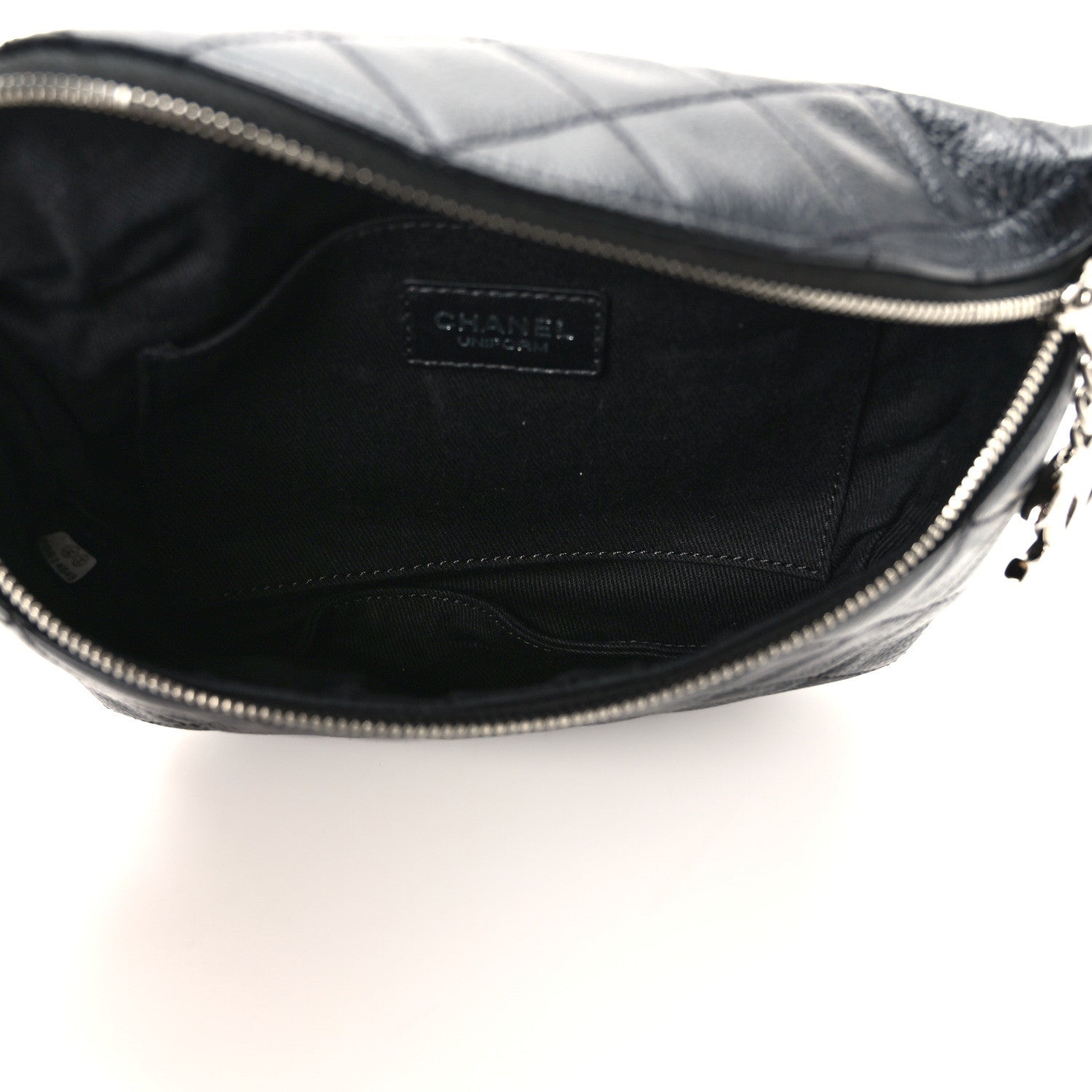 Chanel Grained Calfskin Quilted Waist Belt Bag Black 5 of 9