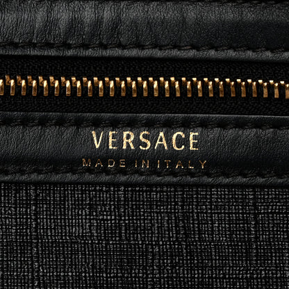 Versace Coated Canvas Vintage 90's Logo Tote Black 6 of 12