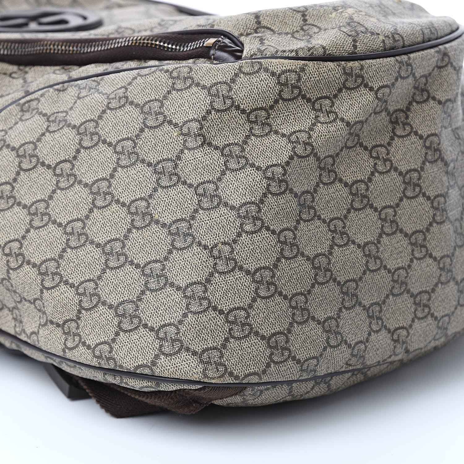 Gucci GG Plus Monogram Interlocking G Medium Backpack Dark Brown 8 of 16