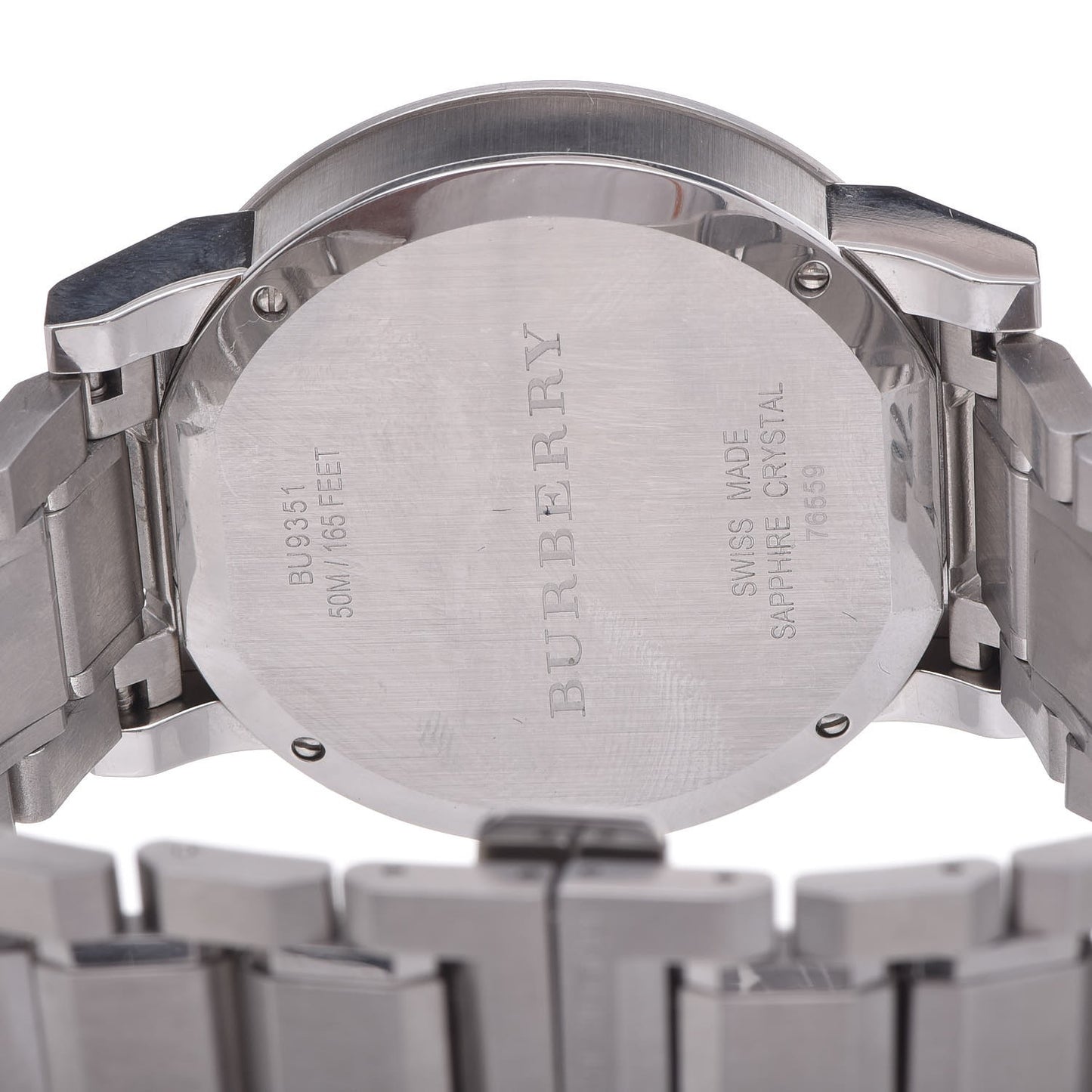 Stainless Steel 42mm Chronograph Quartz Watch Black BU9351
