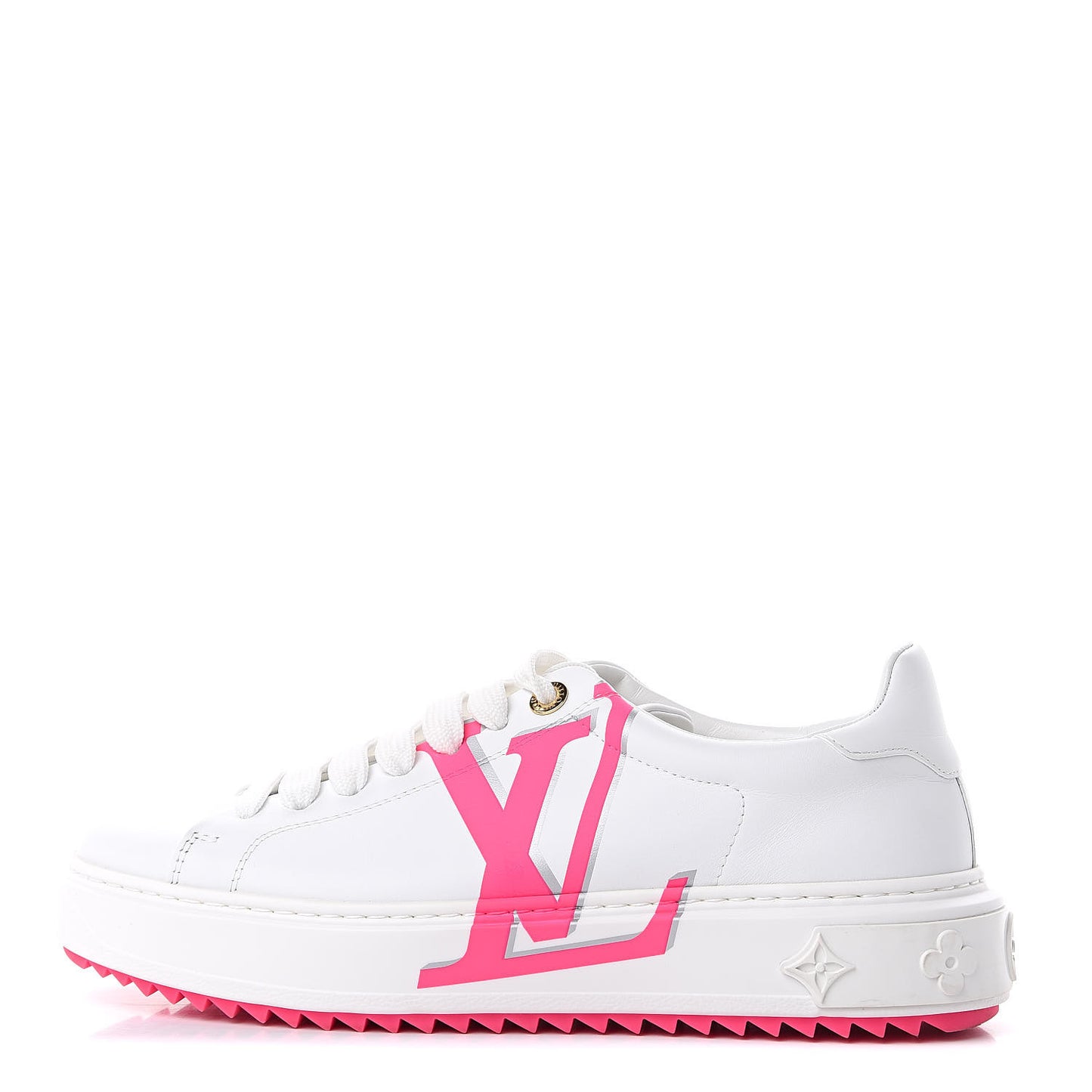 Monogram Time Out Sneakers 40 White Rose