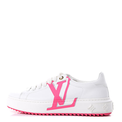 Louis Vuitton Monogram Time Out Sneakers 40 White Rose 1 of 10