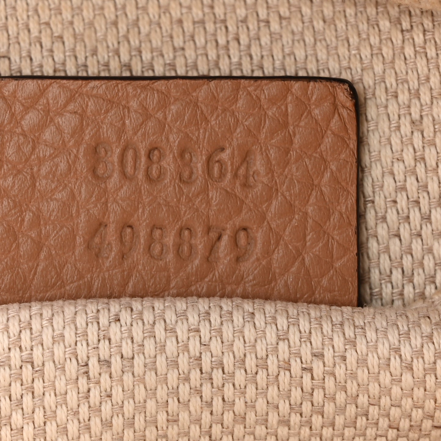 Pebbled Calfskin Small Soho Disco Bag Camelia