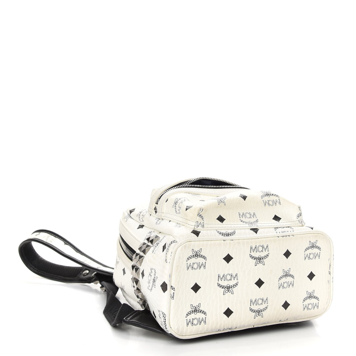 Visetos Side Stud Mini Stark Backpack White