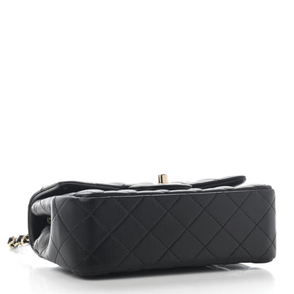 Chanel Lambskin Quilted Mini Rectangular Flap Black 4 of 9