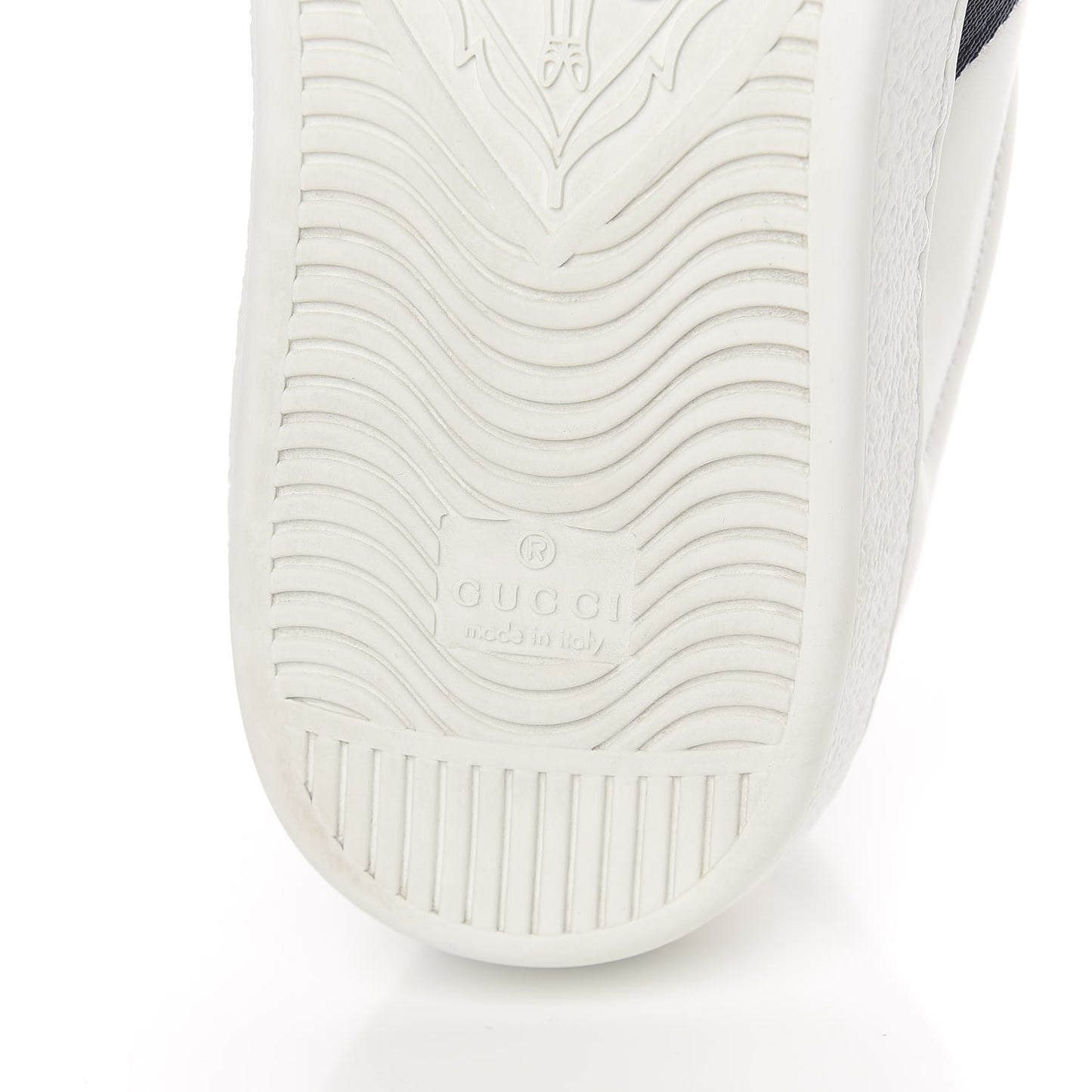 Calfskin Web Wolf Embroidered Mens Ace Sneakers 9 White