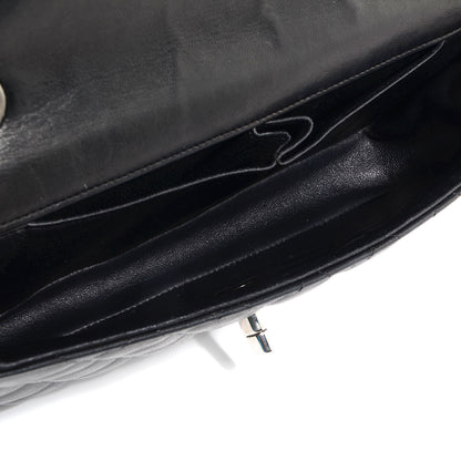 Chanel Lambskin Quilted East West Flap Black 5 of 9