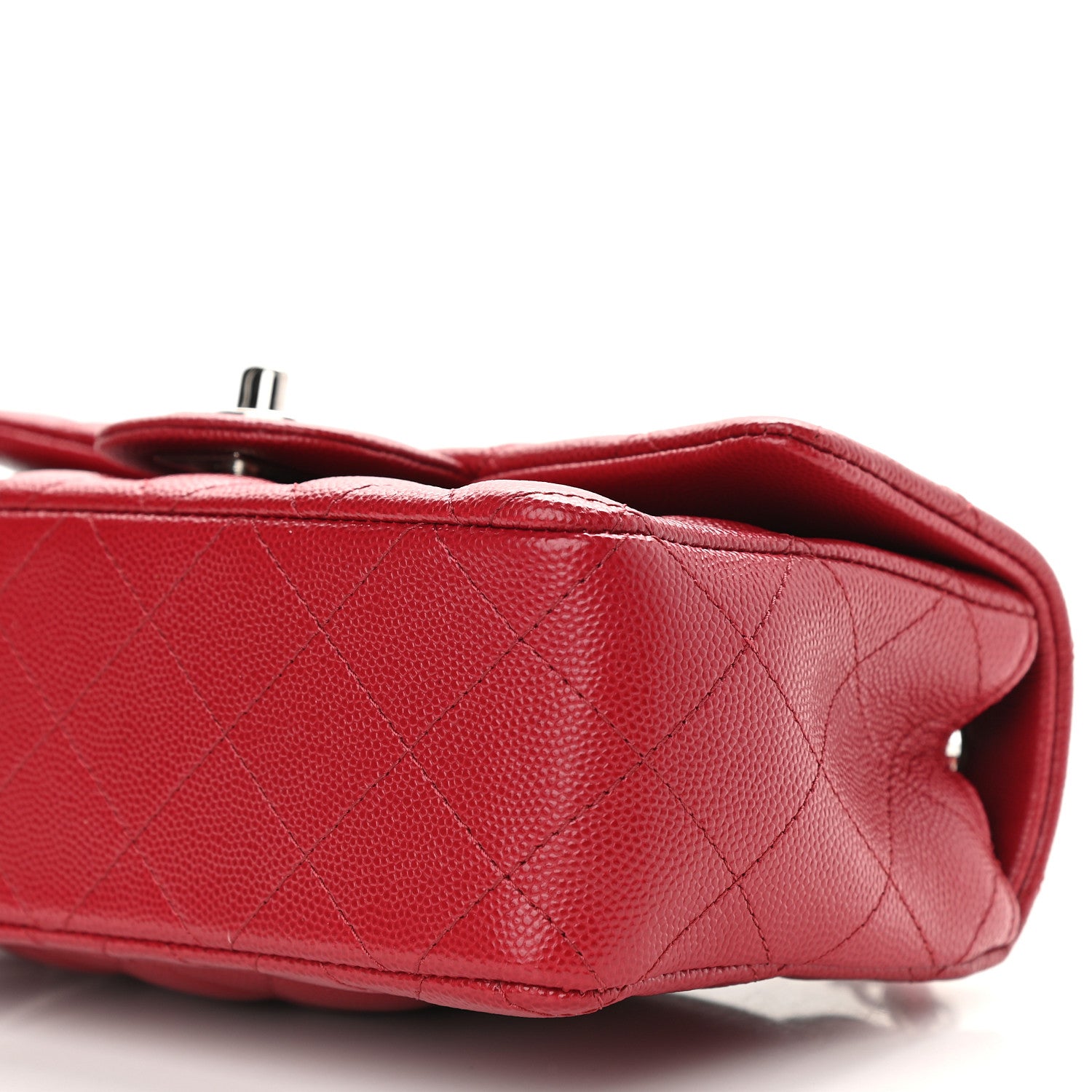 Chanel Caviar Quilted Mini Rectangular Flap Red 9 of 9