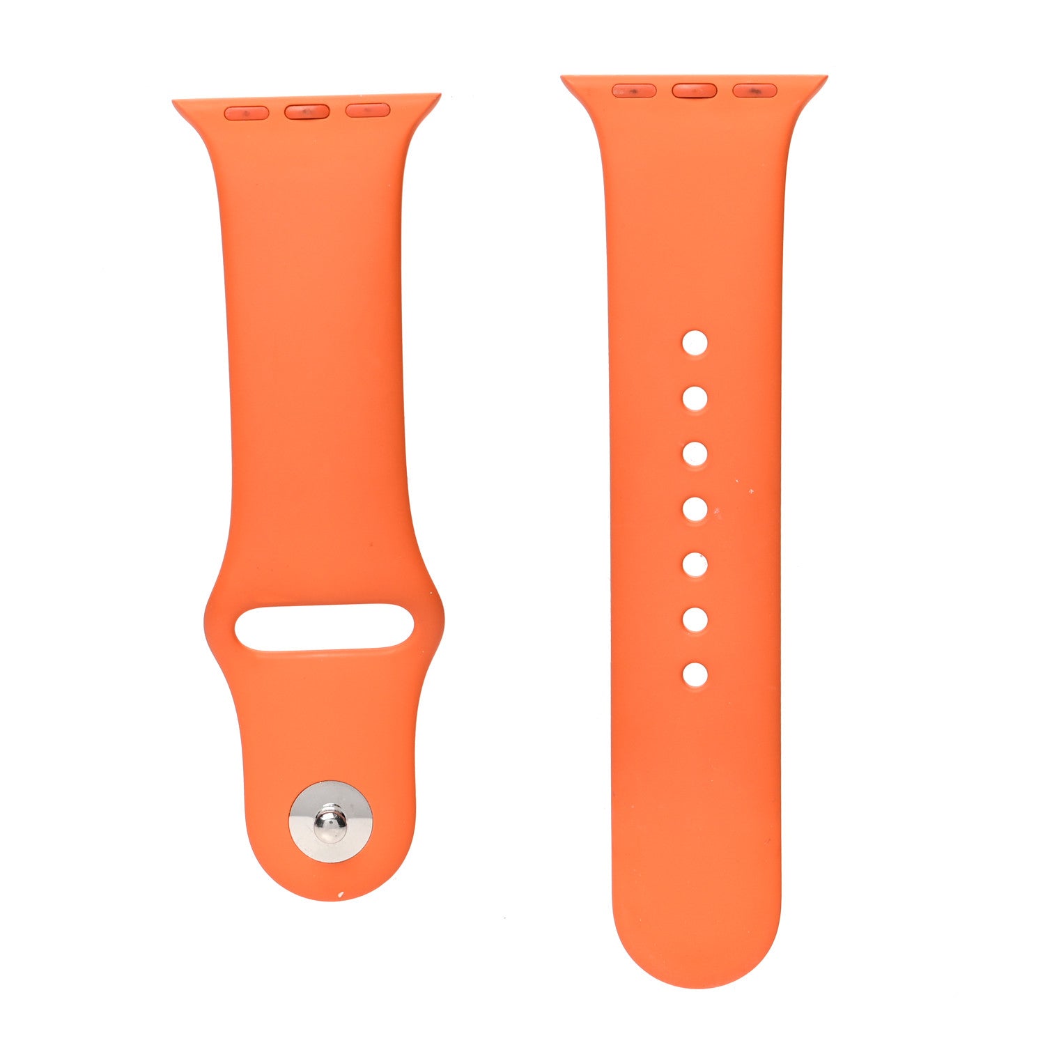 Hermes Silicone 40mm Apple Sports Watch Single Tour Band S/M Orange 1 of 5