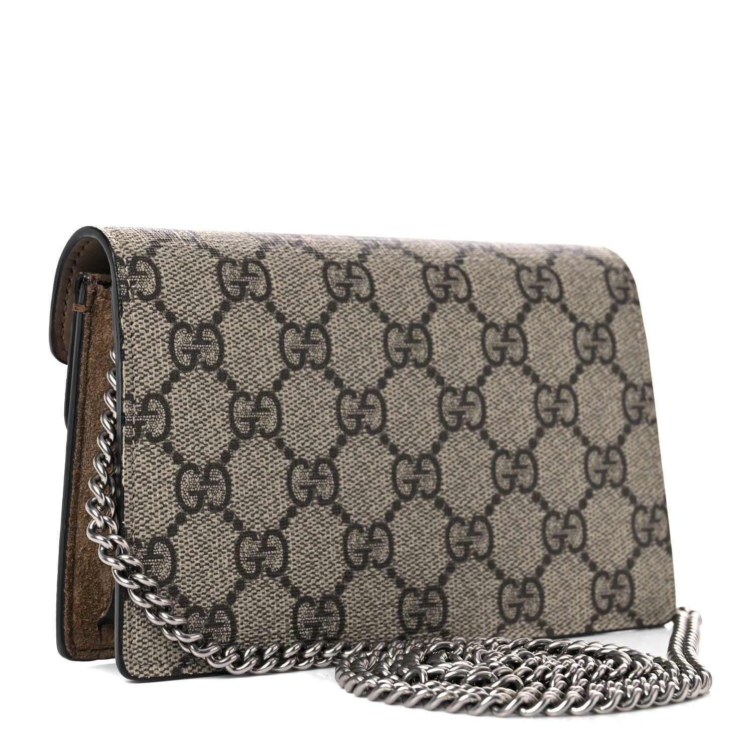 Gucci GG Supreme Monogram Super Mini Dionysus Shoulder Bag Taupe 3 of 12