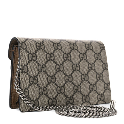 Gucci GG Supreme Monogram Super Mini Dionysus Shoulder Bag Taupe 3 of 12