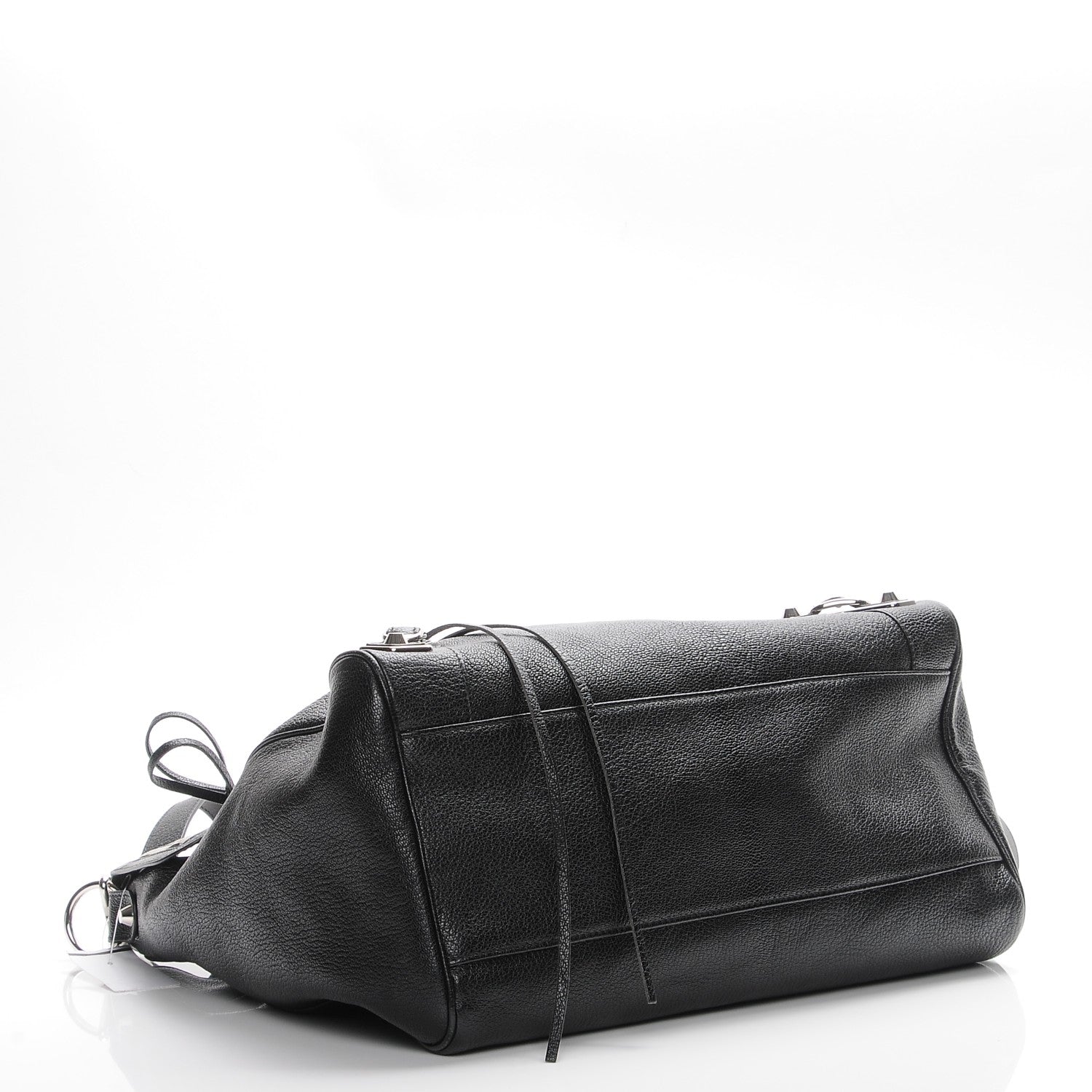 Balenciaga Chevre Silver Metallic Edge Hardware Velo Black 5 of 8