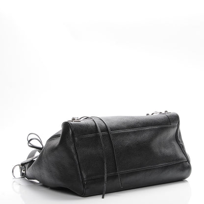 Balenciaga Chevre Silver Metallic Edge Hardware Velo Black 5 of 8