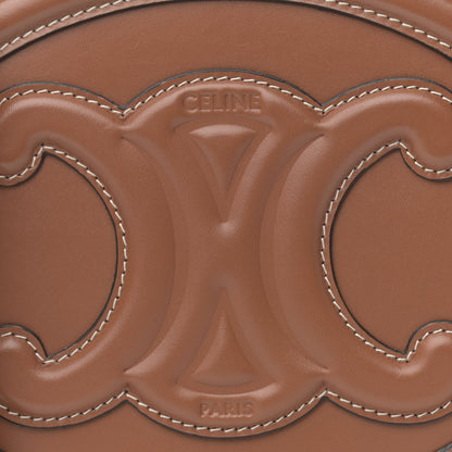 Celine Smooth Calfskin Cuir Triomphe Oval Bag Tan 9 of 11