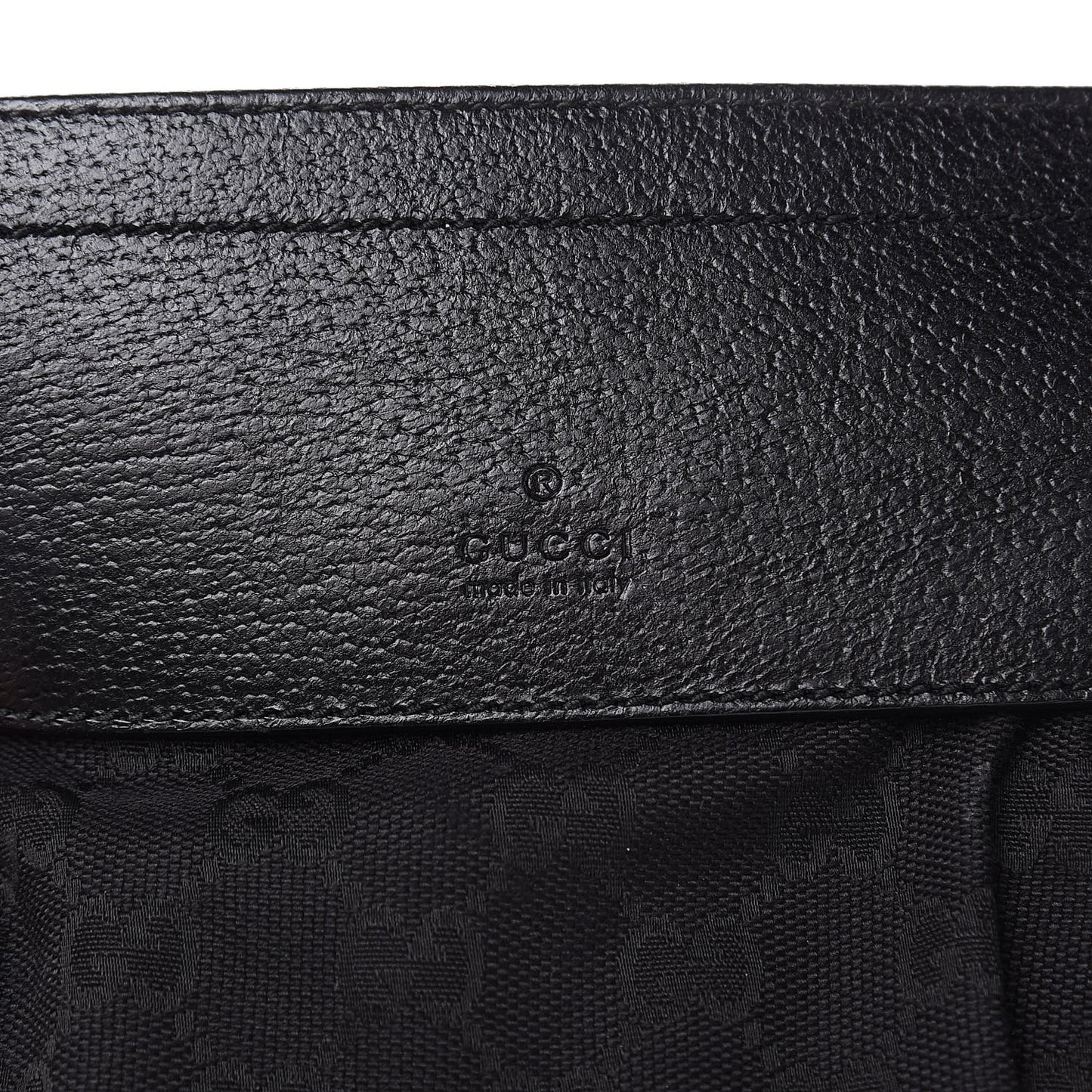 GG Monogram Web Double Pocket Belt Bag Black