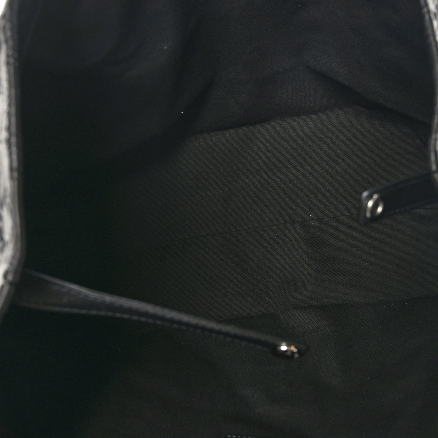 Calfskin Star Embossed Tote Black