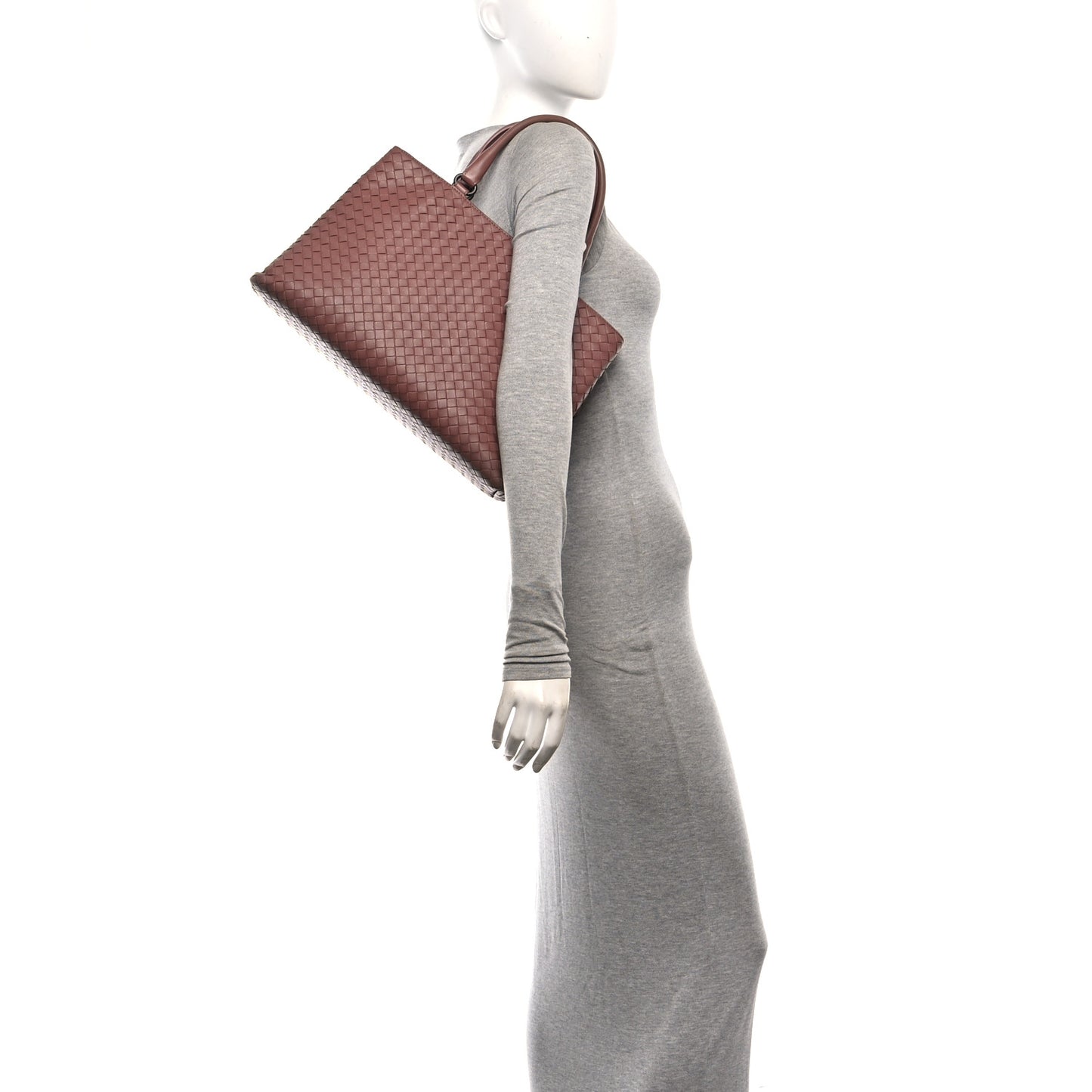 Nappa Intrecciato Milano Tote Deco Rose