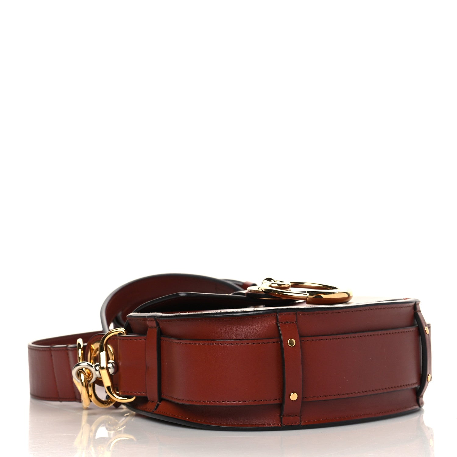 Chloe Calfskin Small Tess Bag Sepia Brown 4 of 6