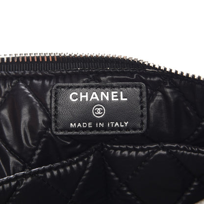 Chanel Coated Canvas Airline Cosmetic Pouch Black White 6 of 8