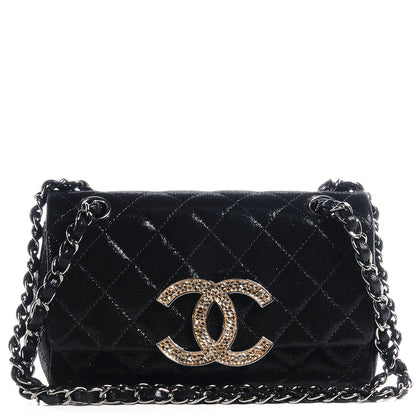 Chanel Sequin Goatskin Crystal CC Mini Flap Black 1 of 8