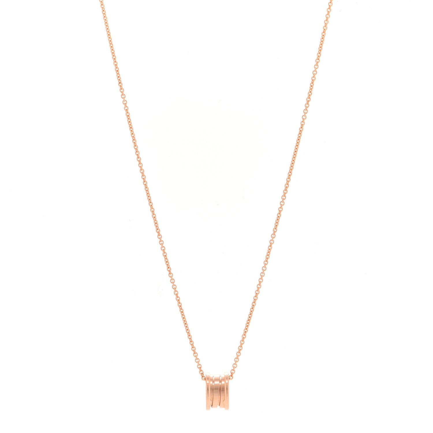 Bulgari 18K Rose Gold B.Zero1 Pendant Necklace 1 of 6