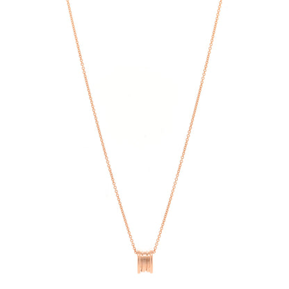Bulgari 18K Rose Gold B.Zero1 Pendant Necklace 1 of 6
