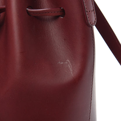 Mansur Gavriel Calfskin Mini Bucket Bag Burgundy 10 of 11