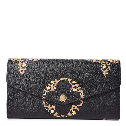 Louis Vuitton Monogram Giant Jungle Sarah Wallet Black 1 of 8