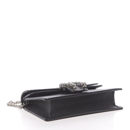 Gucci Calfskin Super Mini Dionysus Shoulder Bag Black 4 of 10