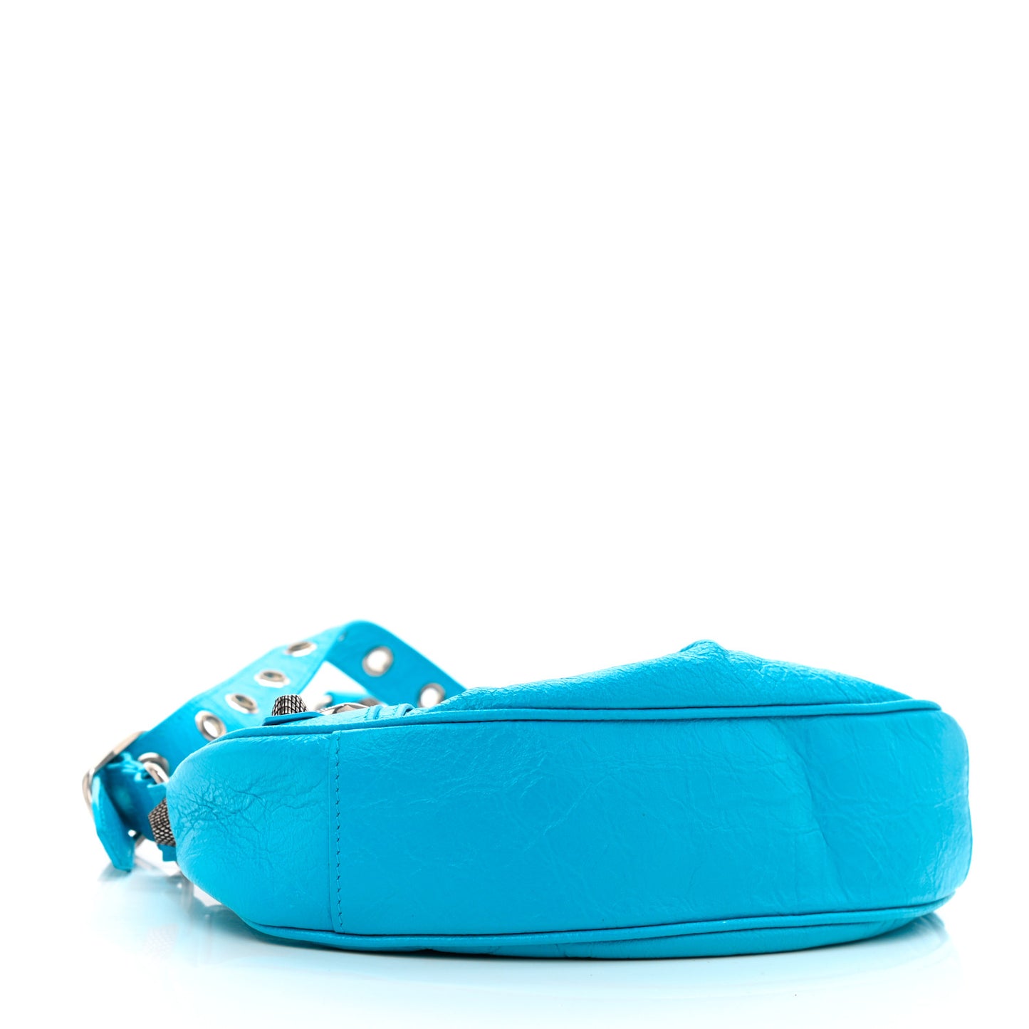 Agneau Arena Le Cagole Shoulder Bag XS Cyan