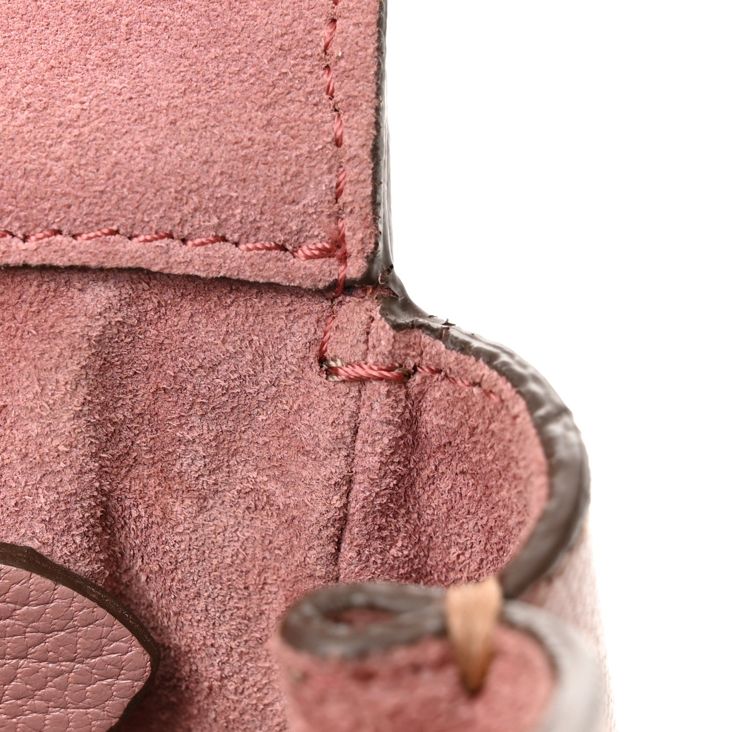 Mulberry Calfskin Goat Medium Lily Flap Dark Blush 13 of 14