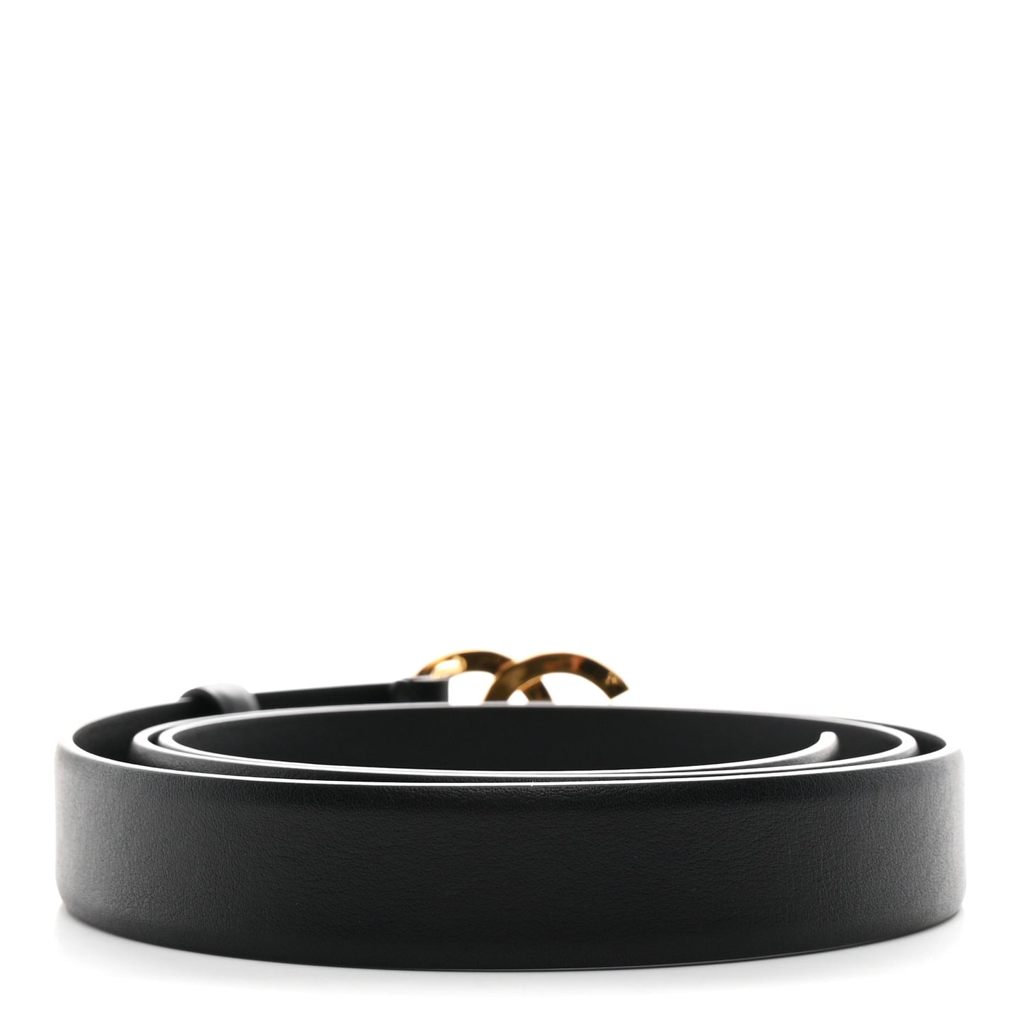 Calfskin Paris Button CC Belt 100 40 Black