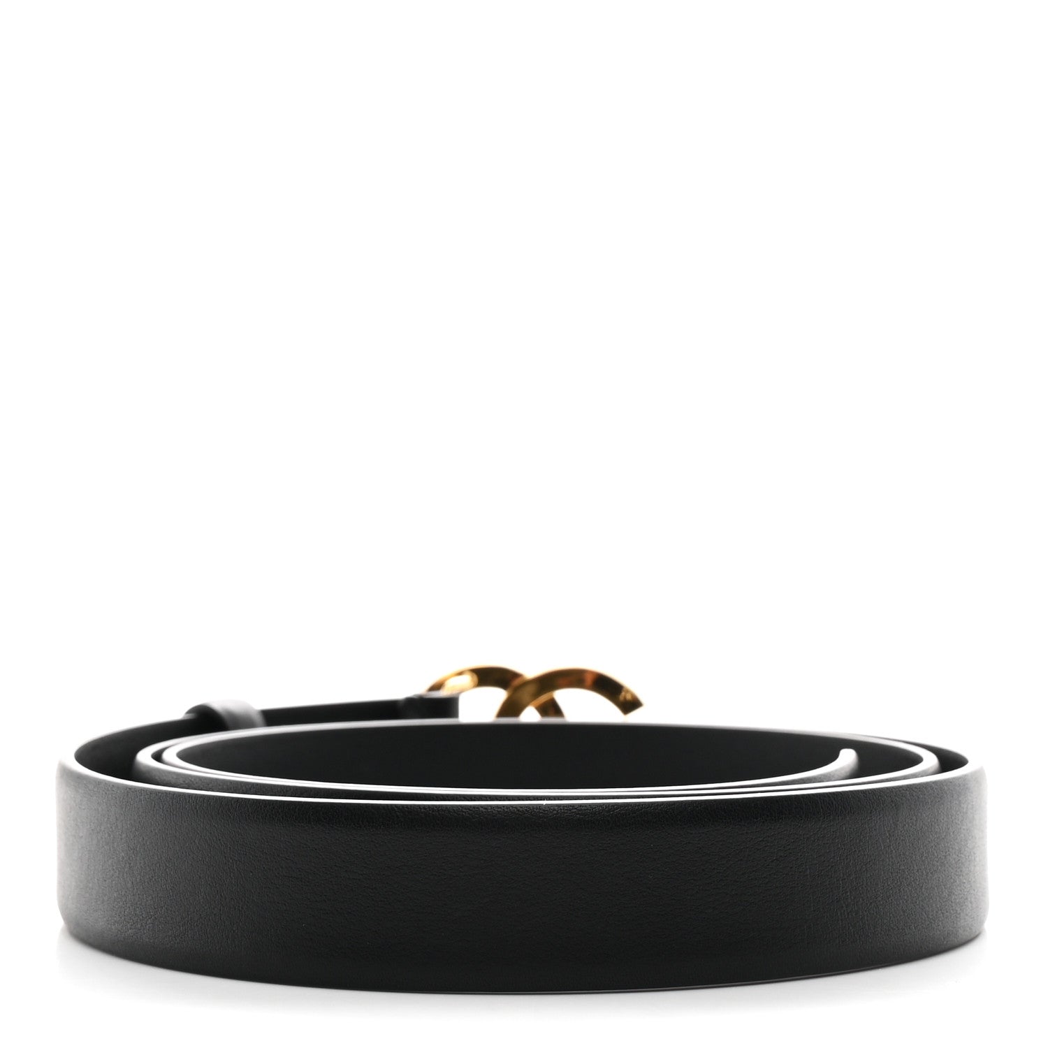 Chanel Calfskin Paris Button CC Belt 100 40 Black 2 of 8