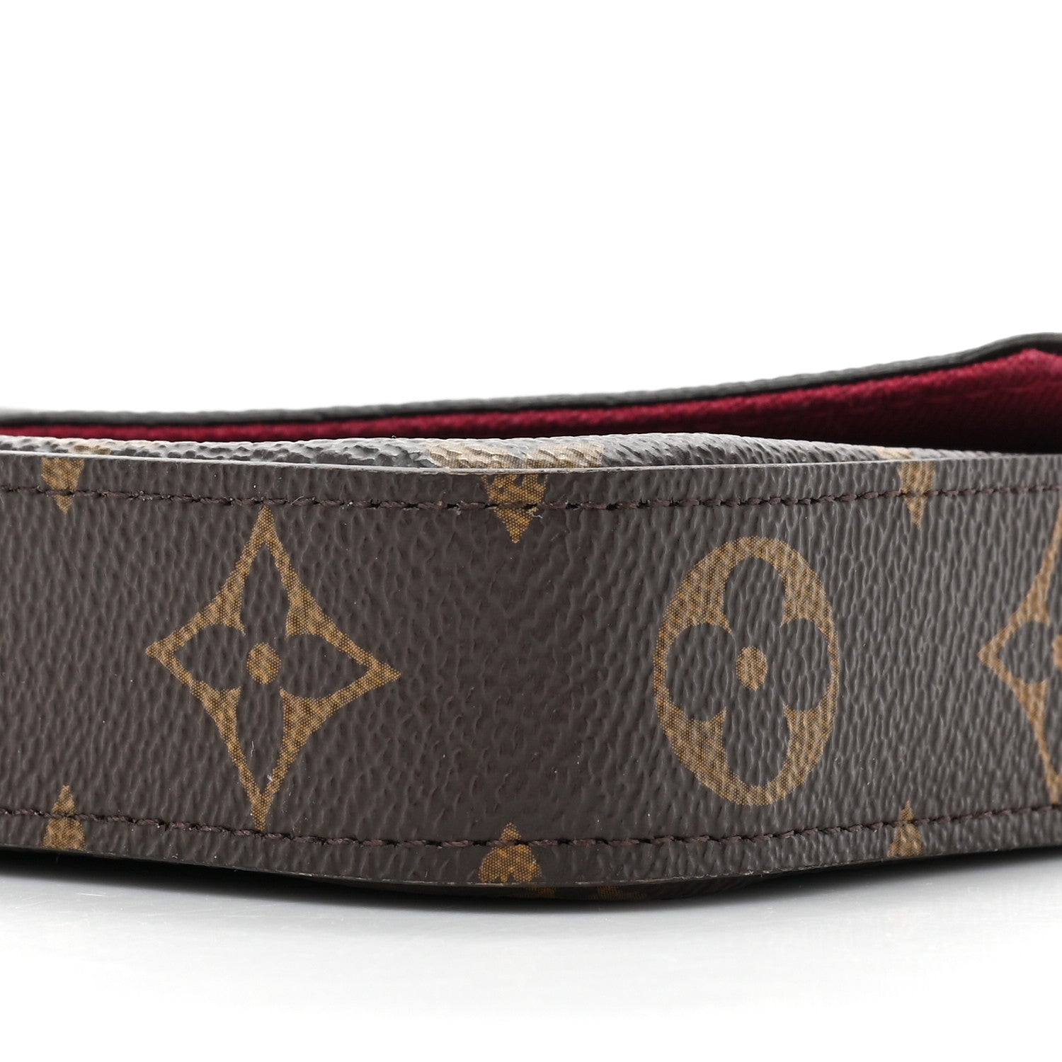 Louis Vuitton LOUIS VUITTON Monogram Pochette Felicie Chain Wallet Fuchsia 10 of 12