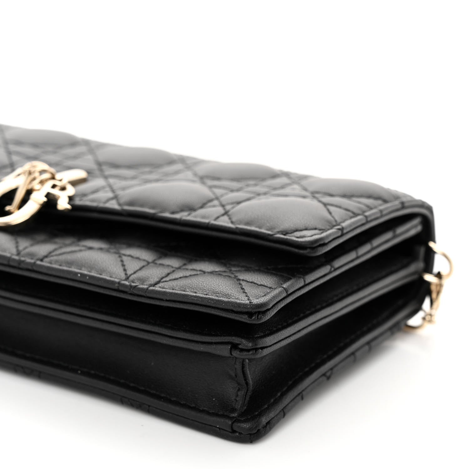 Christian Dior Lambskin Cannage Mini My Dior Bag Black 9 of 9